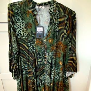 Gigi Jungle print dress